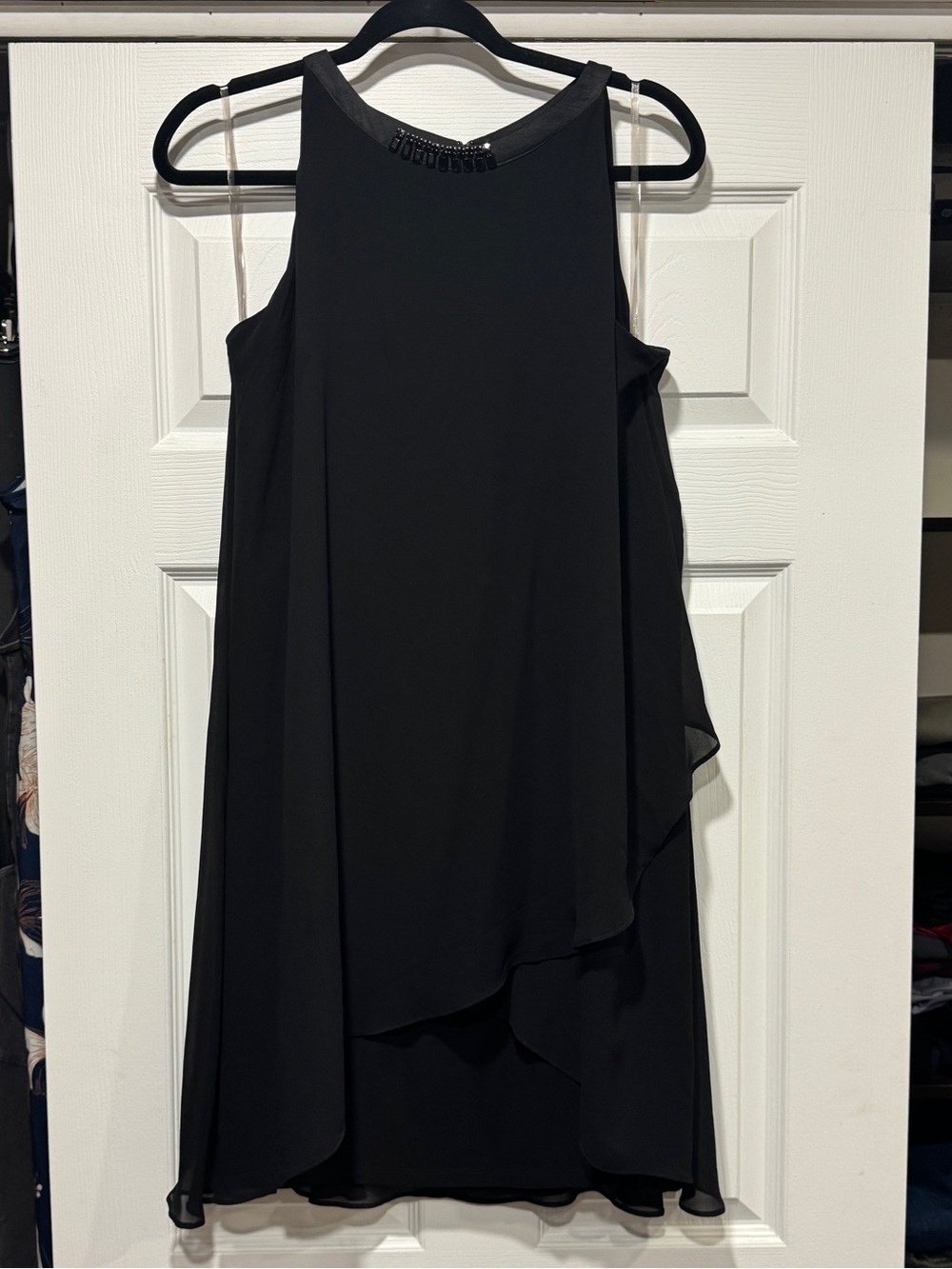 Chaps Black High-Low Sleeveless Dress